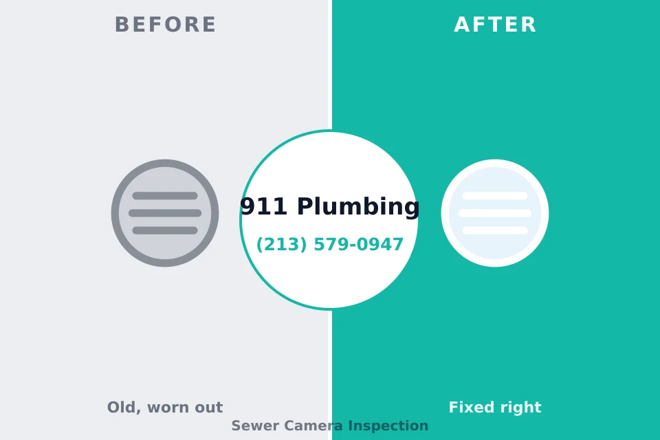 Before and after: plumbing company Amherst, WI